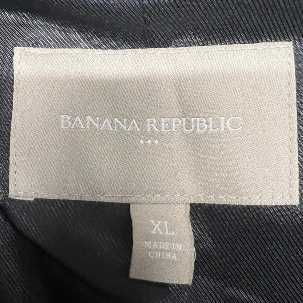 Banana Republic Factory Gray Wool Blend Toggle Button Hip Length Coat Women XL - Picture 8 of 8